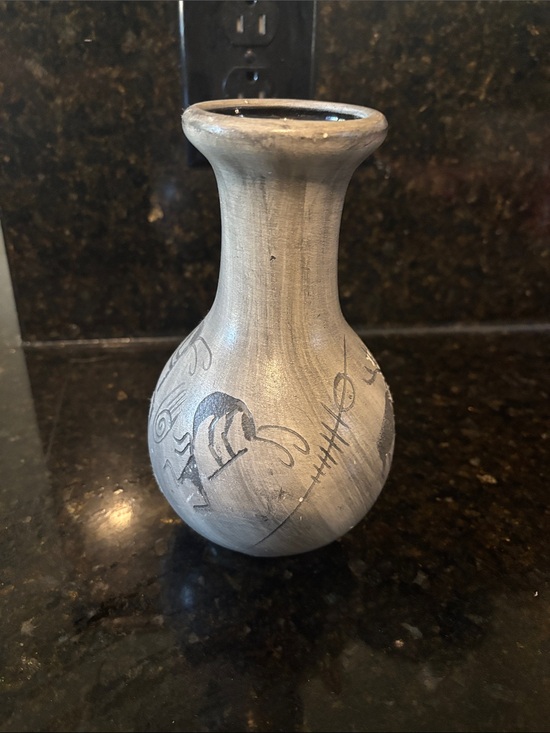 Other - Binishtho NavajoGray Ceramic Decorative Bud Vase